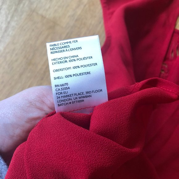 Urban Outfitters Pins and Needles Red Eyelet Tank Top Small - Picture 9 of 11